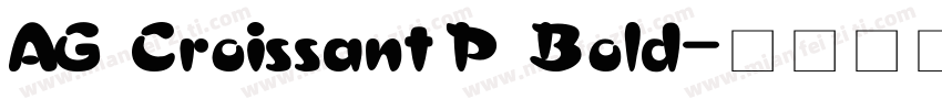 AG Croissant P Bold字体转换